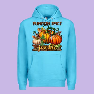 Pumpkin Spice Junkie Premium Hoodie Designed By Bundleandbundleshop