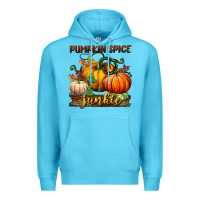 Ocean Blue pumpkin spice junkie Premium Hoodie - BundleAndBundleShop