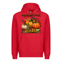 Red pumpkin spice junkie Premium Hoodie - BundleAndBundleShop