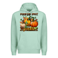 Seafoam pumpkin spice junkie Premium Hoodie - BundleAndBundleShop