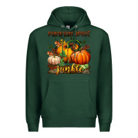 Sports Green pumpkin spice junkie Premium Hoodie - BundleAndBundleShop