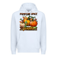White pumpkin spice junkie Premium Hoodie - BundleAndBundleShop