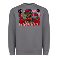 Storm my dog is my valentine valentine's day Heavyweight Sweatshirt - FaDigitalArtStudio