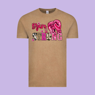 Brave And Strong Vintage Tee Designed By Nancycooperartshop