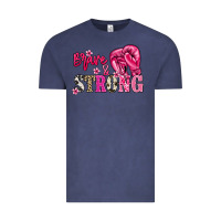 Vintage Denim brave and strong Vintage Tee - NancyCooperArtShop