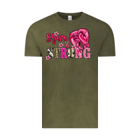 Vintage Olive brave and strong Vintage Tee - NancyCooperArtShop