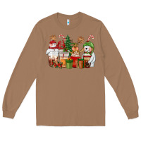 Toasted Coconut christmas polar bear reindeer and snowman coffee c Long Sleeve Tee - CowGirlArtShop