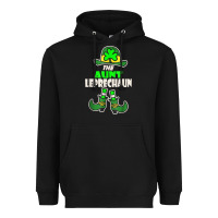 Black funny the aunt irish leprechaun st patricks day gift t shirt Heavyweight Hoodie - lanVoArt