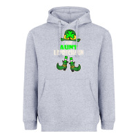 Heather Grey funny the aunt irish leprechaun st patricks day gift t shirt Heavyweight Hoodie - lanVoArt