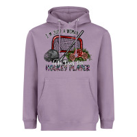 Lavender i'm just a woman who loves her hockey player Heavyweight Hoodie - SublimationCraftShop