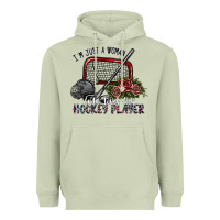 Matcha i'm just a woman who loves her hockey player Heavyweight Hoodie - SublimationCraftShop