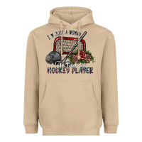 Mushroom i'm just a woman who loves her hockey player Heavyweight Hoodie - SublimationCraftShop