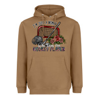 Toasted Coconut i'm just a woman who loves her hockey player Heavyweight Hoodie - SublimationCraftShop