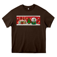 Chocolate Brown noel Heavy Core Tee - BundleAndBundleShop