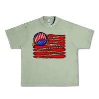 Oil Green leopard baseball flag5 Urban Heavy Tee - JahusDesignShop