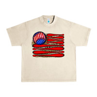 Sandshell leopard baseball flag5 Urban Heavy Tee - JahusDesignShop