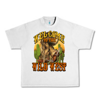 Lunar Rock Welcome to the wild west Cowboy boots Urban Heavy Tee - HowdyJamesFarm