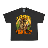 Pigment Black Welcome to the wild west Cowboy boots Urban Heavy Tee - HowdyJamesFarm