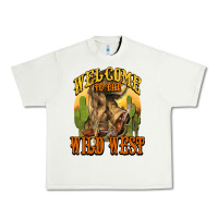 Pistachio Welcome to the wild west Cowboy boots Urban Heavy Tee - HowdyJamesFarm