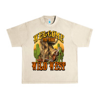 Sandshell Welcome to the wild west Cowboy boots Urban Heavy Tee - HowdyJamesFarm