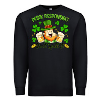Black drink responsibly dont spill it Premium Sweatshirt - Artiststas