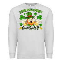 Dove Grey drink responsibly dont spill it Premium Sweatshirt - Artiststas