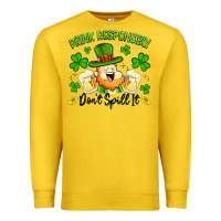 Lemon drink responsibly dont spill it Premium Sweatshirt - Artiststas
