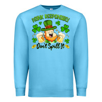 Ocean Blue drink responsibly dont spill it Premium Sweatshirt - Artiststas