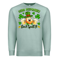 Seafoam drink responsibly dont spill it Premium Sweatshirt - Artiststas