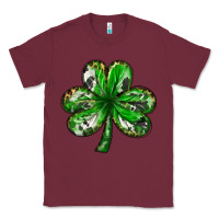 Burgundy shamrock with leopard and cowhide Classic Tee - NancyCooperArtShop