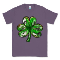 Lavender shamrock with leopard and cowhide Classic Tee - NancyCooperArtShop
