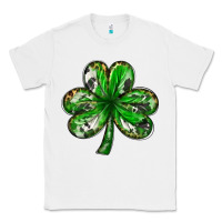 White shamrock with leopard and cowhide Classic Tee - NancyCooperArtShop
