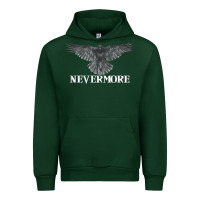 Forest Green Hot Trend Raven Nevermore Poetry Halloween Edgar Allan Poe Urban Hoodie - lanVoArt
