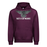 Mauve Wine Hot Trend Raven Nevermore Poetry Halloween Edgar Allan Poe Urban Hoodie - lanVoArt