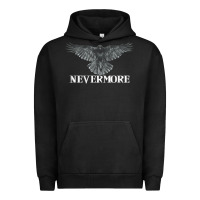 Pigment Black Hot Trend Raven Nevermore Poetry Halloween Edgar Allan Poe Urban Hoodie - lanVoArt