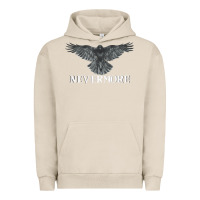 Pigment French Oak Hot Trend Raven Nevermore Poetry Halloween Edgar Allan Poe Urban Hoodie - lanVoArt