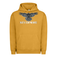 Pigment Peanut Butter Hot Trend Raven Nevermore Poetry Halloween Edgar Allan Poe Urban Hoodie - lanVoArt