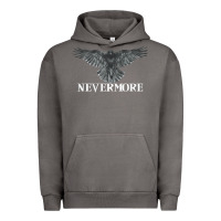Pigment Tornado Hot Trend Raven Nevermore Poetry Halloween Edgar Allan Poe Urban Hoodie - lanVoArt