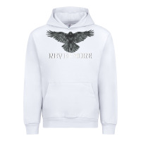 White Hot Trend Raven Nevermore Poetry Halloween Edgar Allan Poe Urban Hoodie - lanVoArt