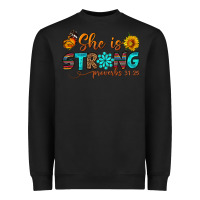 She Is Strong Heavyweight Sweatshirt | Teevron