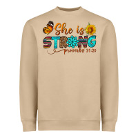 Mushroom she is strong Heavyweight Sweatshirt - BundleAndBundleShop