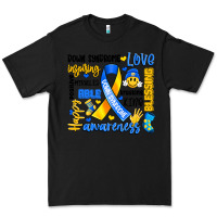 Black down syndrome awareness typography Premium Tee - Artiststas