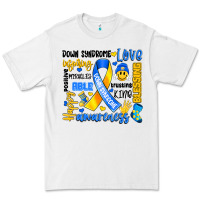 White down syndrome awareness typography Premium Tee - Artiststas