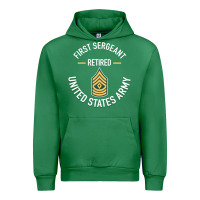 Emerald first sergeant 1sg retired army military retirement gifts long sleeve Urban Hoodie - lanVoArt