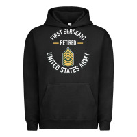 Pigment Black first sergeant 1sg retired army military retirement gifts long sleeve Urban Hoodie - lanVoArt