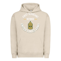Pigment French Oak first sergeant 1sg retired army military retirement gifts long sleeve Urban Hoodie - lanVoArt