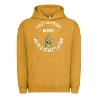 Pigment Peanut Butter first sergeant 1sg retired army military retirement gifts long sleeve Urban Hoodie - lanVoArt