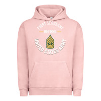 Pigment Salmon first sergeant 1sg retired army military retirement gifts long sleeve Urban Hoodie - lanVoArt
