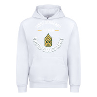White first sergeant 1sg retired army military retirement gifts long sleeve Urban Hoodie - lanVoArt