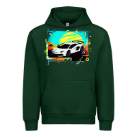 Forest Green Lam borghini Aventador SVJ gift Urban Hoodie - lanVoArt